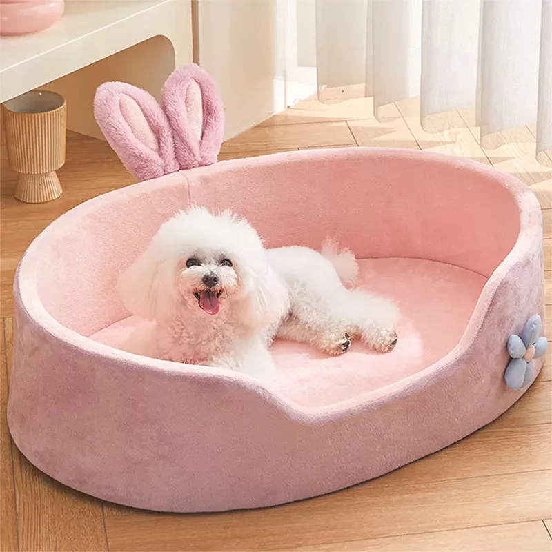 cute dog bed, soft dog bed, dog bed with sides